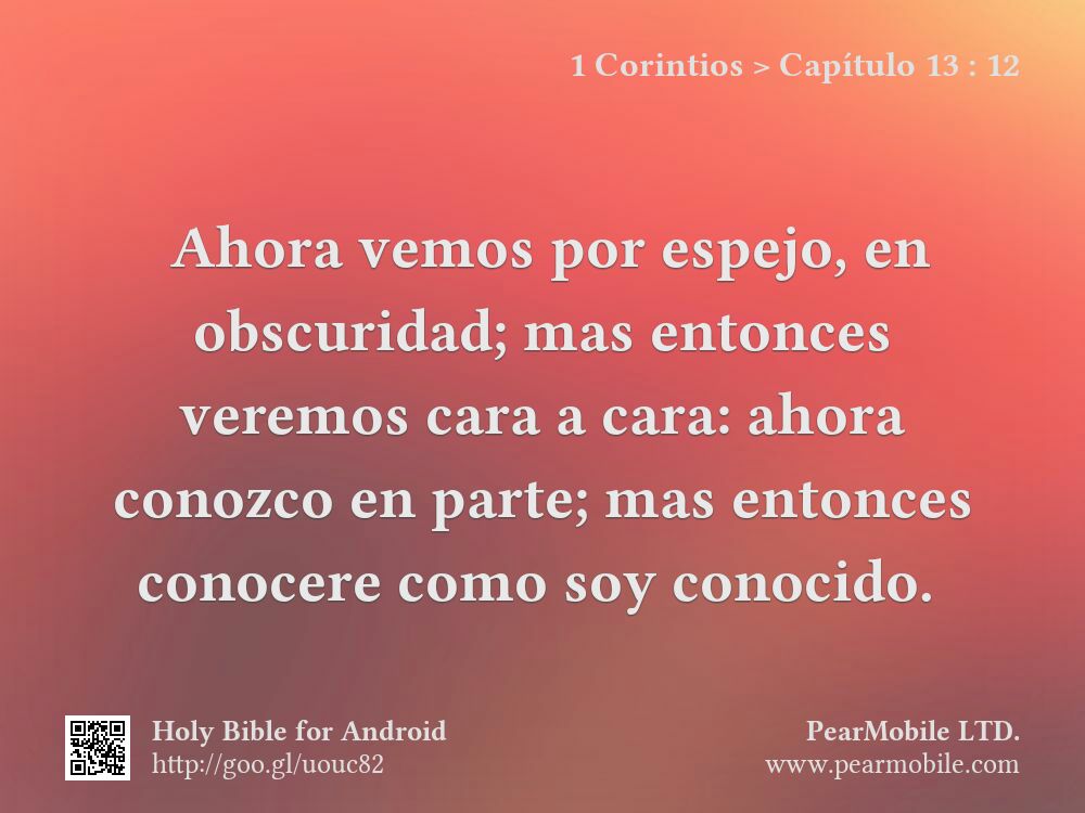 1 Corintios, Capítulo 13:12